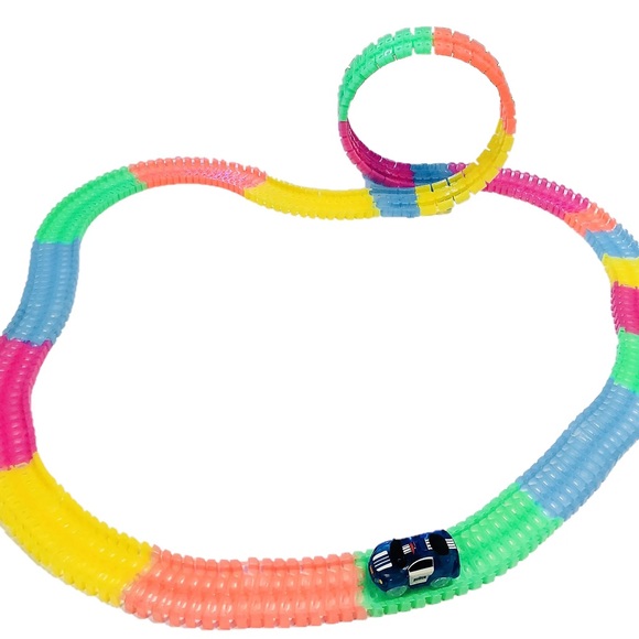 QVC Twister Tracks Glow-in-the-Dark Track Set Car Track Set ExtentionTrack - Picture 12 of 14